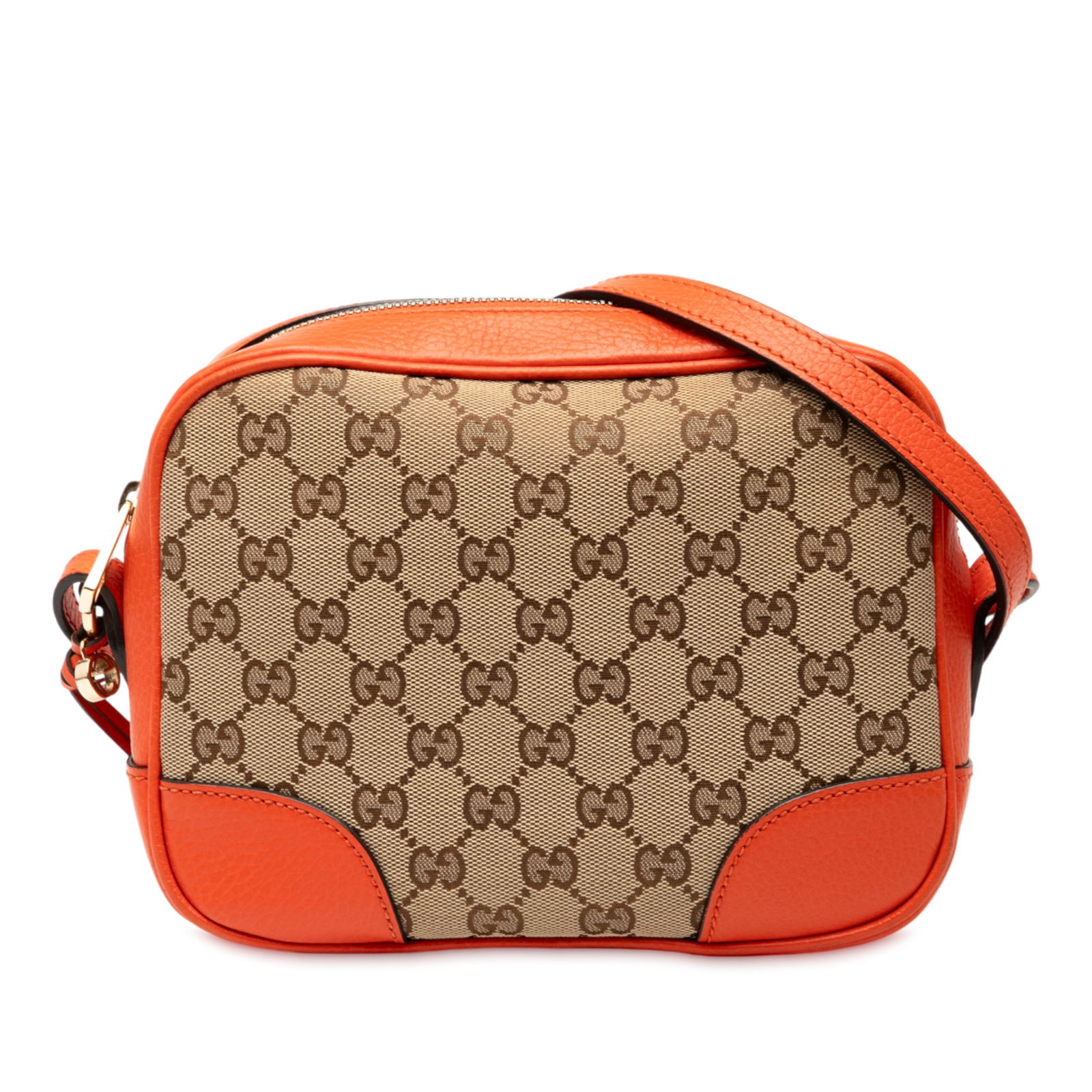 Gucci GG Canvas Bree Crossbody Bag Brown Fabric Italy (1 of 8)