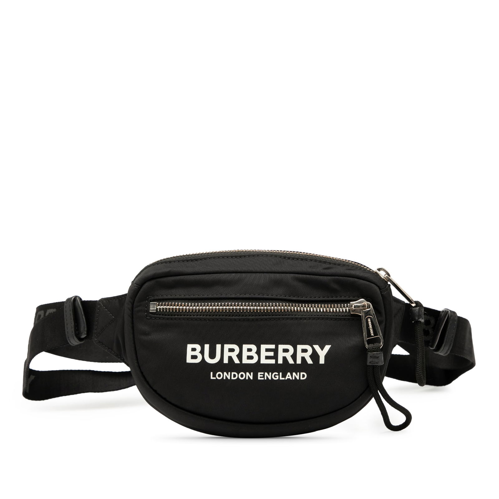 Burberry Cannon Nylon Belt Bag with Logo and Front Zip Pocket (1 of 8)