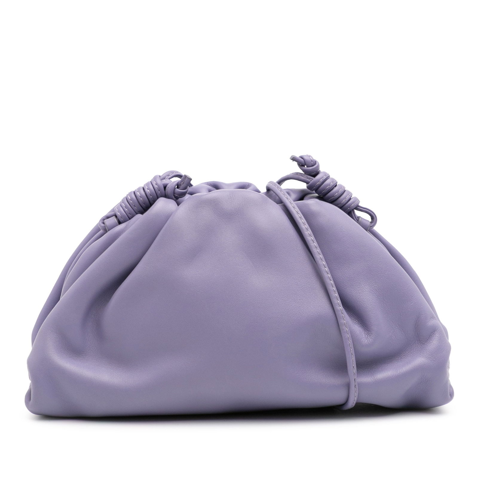 Bottega Veneta Lambskin Mini Pouch Crossbody Bag Purple Italy (1 of 8)