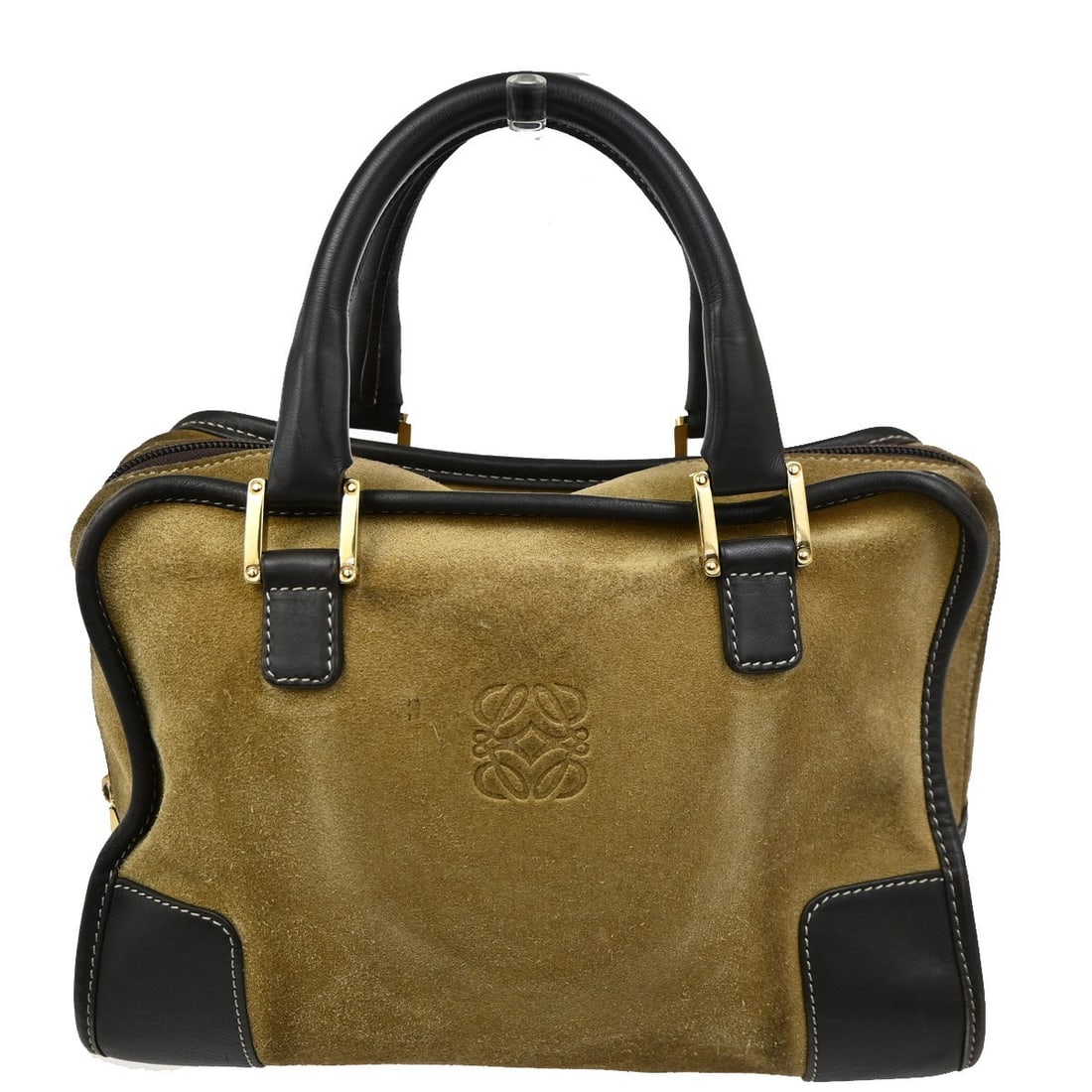 Loewe Amazona Beige Suede Handbag 27cm x 20cm x 13cm (1 of 15)