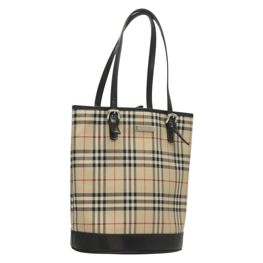 Burberry Beige Canvas Tote with Nova Check Pattern (1 of 18)
