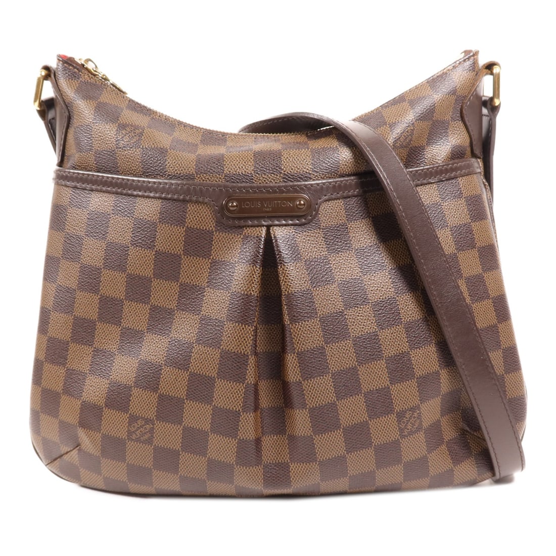 LOUIS VUITTON Bloomsbury PM Shoulder Bag N42251 Damier Ebene Brown: LOUIS VUITTON Bloomsbury PM Shoulder Bag N42251 Damier Ebene Brown This elegant LOUIS VUITTON Bloomsbury PM Shoulder Bag showcases a classic Damier Ebene pattern in rich brown tones. Crafted from dura