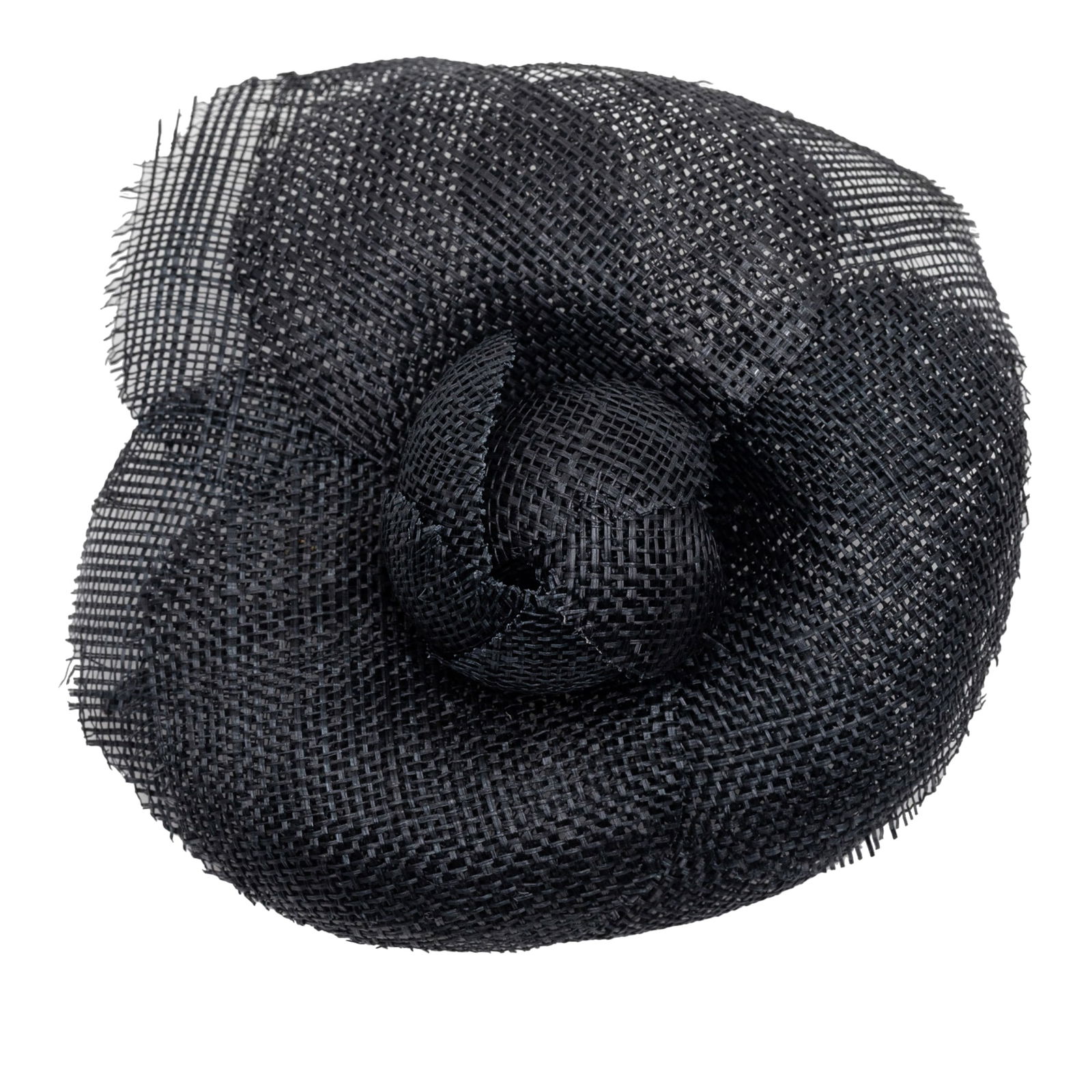 Chanel Black Camellia Flower Natural Fiber Brooch with Gold Tone Pin: Chanel Black Camellia Flower Natural Fiber Brooch with Gold Tone Pin This brooch features a natural fiber body with a gold-tone back pin closure. It is designed in the style of a camellia and originat