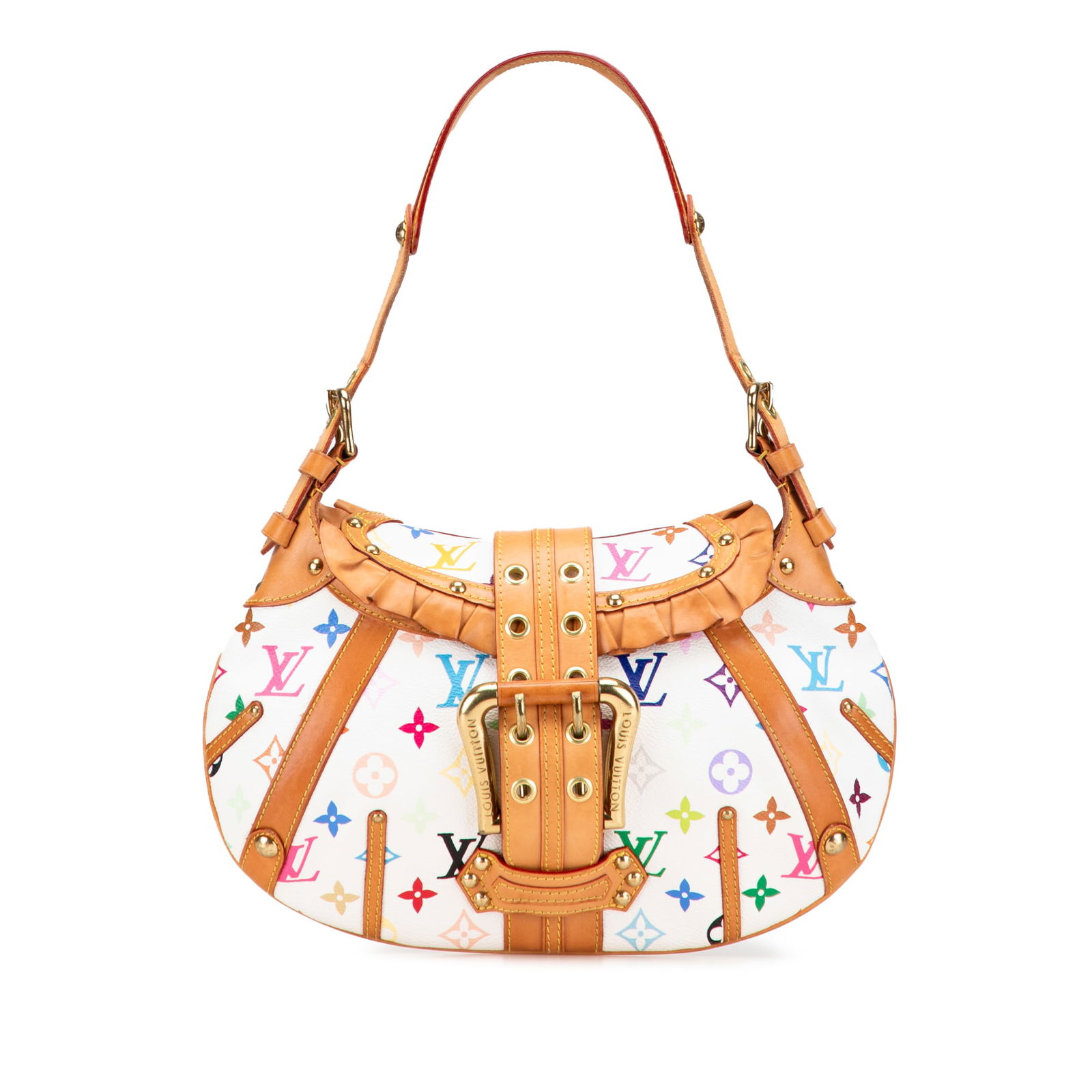 Louis Vuitton Monogram Multicolore Leonor Shoulder Bag: Louis Vuitton Monogram Multicolore Leonor Shoulder Bag The Louis Vuitton Monogram Multicolore Leonor is a stylish handbag crafted from vibrant monogram multicolore canvas and adorned with vachetta lea