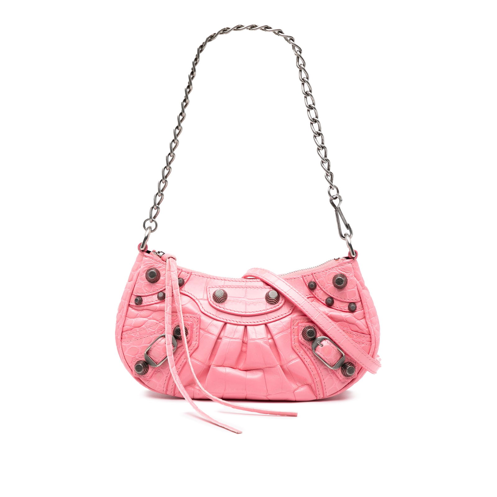 Balenciaga Mini Leather Motocross Le Cagole Pink Bag (1 of 7)