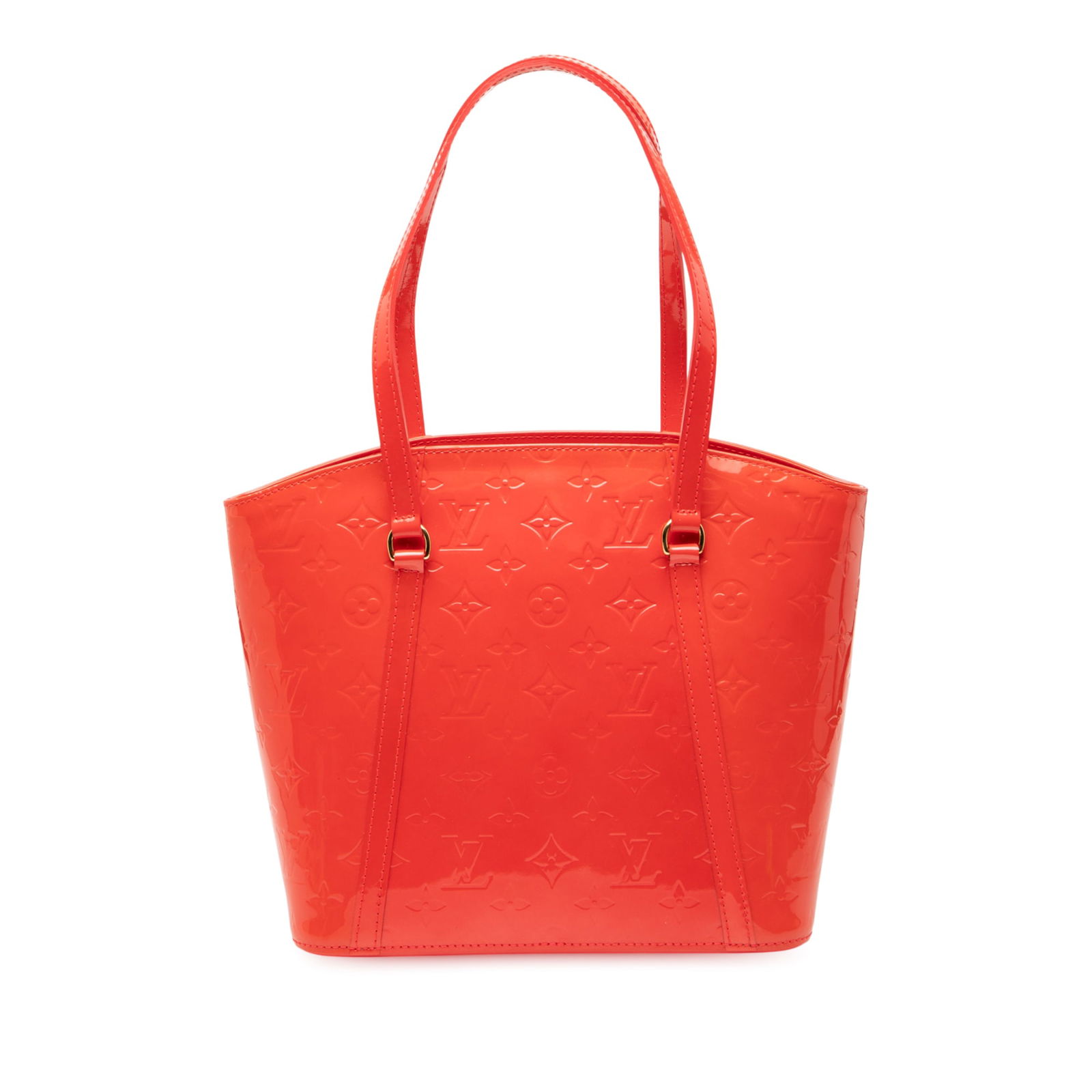 Louis Vuitton Monogram Vernis Avalon MM Red Leather Bag: Louis Vuitton Monogram Vernis Avalon MM Red Leather Bag The Louis Vuitton Monogram Vernis Avalon MM is a stylish and sophisticated handbag crafted from luxurious monogram vernis leather. This bag feat