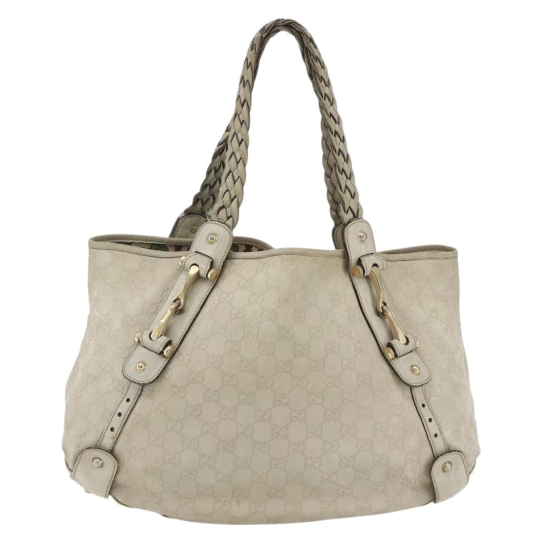 Leather Gucci Guccissima Pelham Shoulder Bag Ecru 39cm: Leather Gucci Guccissima Pelham Shoulder Bag Ecru 39cm This Gucci Pelham shoulder bag is crafted in Guccissima leather with an ecru color. Designed for women, it features a spacious interior and metal