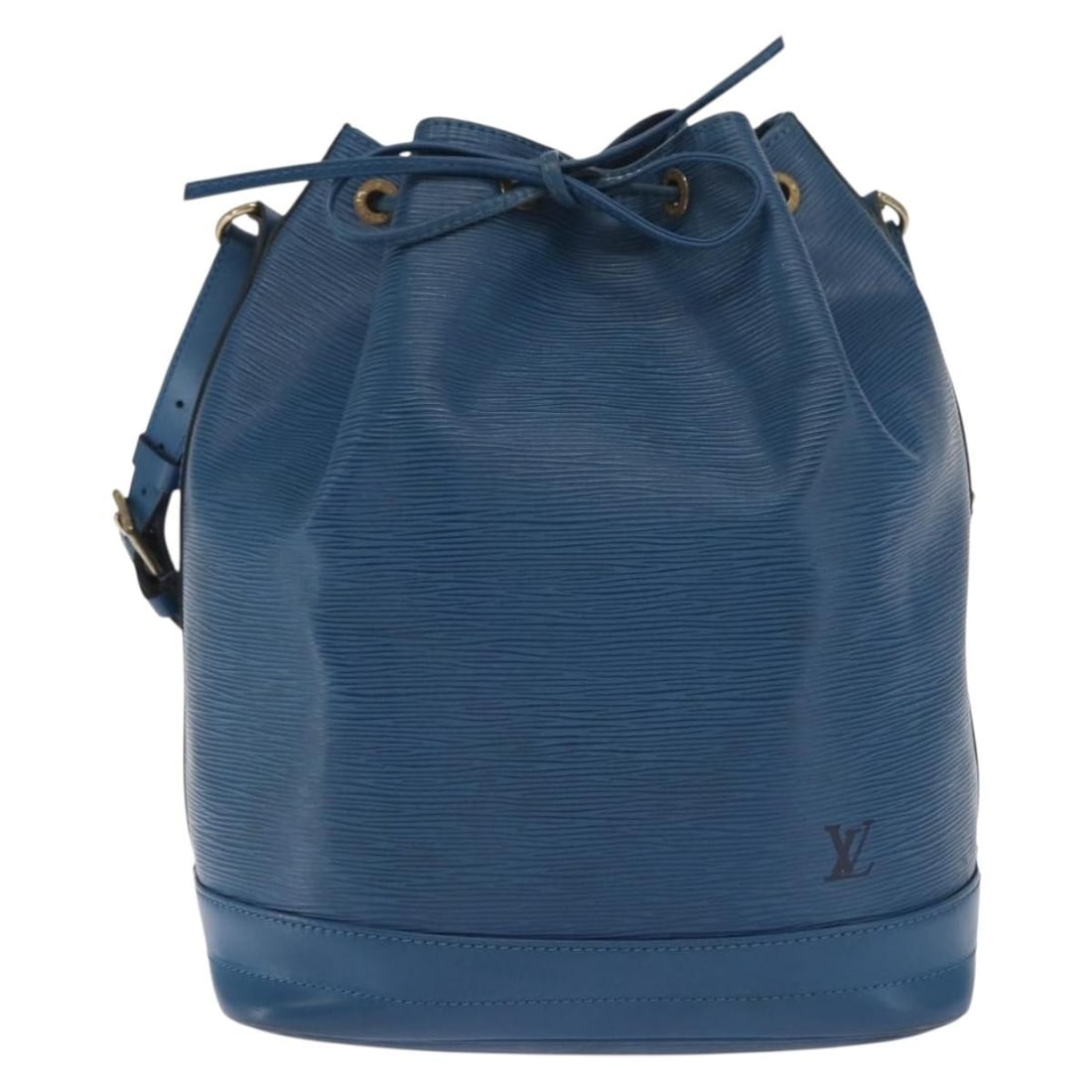 Louis Vuitton Blue Epi Leather Noe Shoulder Bag 27x34x19.5cm: Louis Vuitton Blue Epi Leather Noe Shoulder Bag 27x34x19.5cm Louis Vuitton Noe Handbag crafted from blue Epi leather designed for women. This handbag features a spacious interior with a shoulder strap