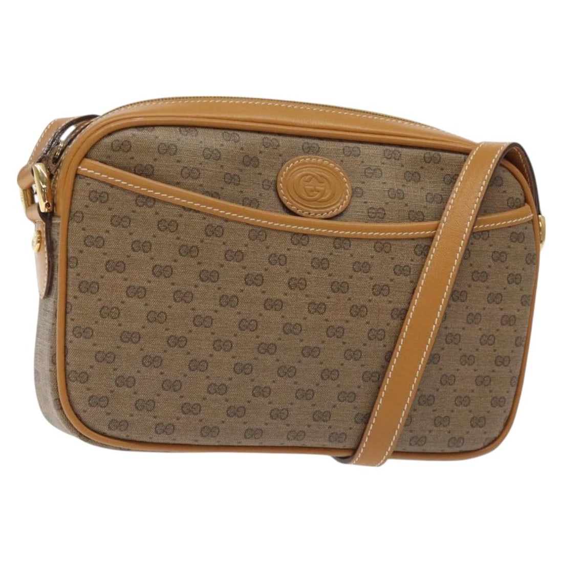 GUCCI Micro GG Supreme Beige Gold Shoulder Bag PVC Auth 007 904 0095: GUCCI Micro GG Supreme Beige Gold Shoulder Bag PVC Auth 007 904 0095 This GUCCI Micro GG Supreme Shoulder Bag is crafted from durable PVC leather, featuring a stylish beige and gold color combination.