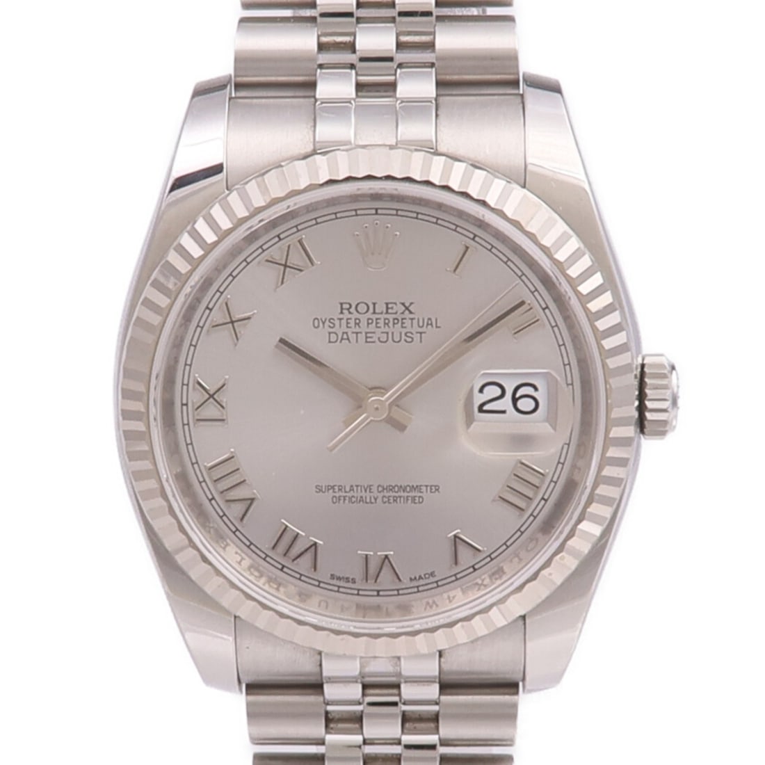 Rolex Datejust 116234 Silver Dial Automatic Watch in 18K White Gold and Steel (1 of 17)