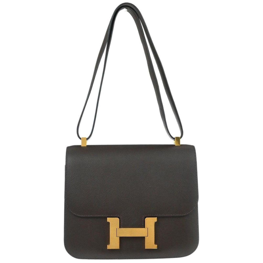 Hermes Constance 23 Moka Brown Epsom Leather Shoulder Bag (1 of 10)