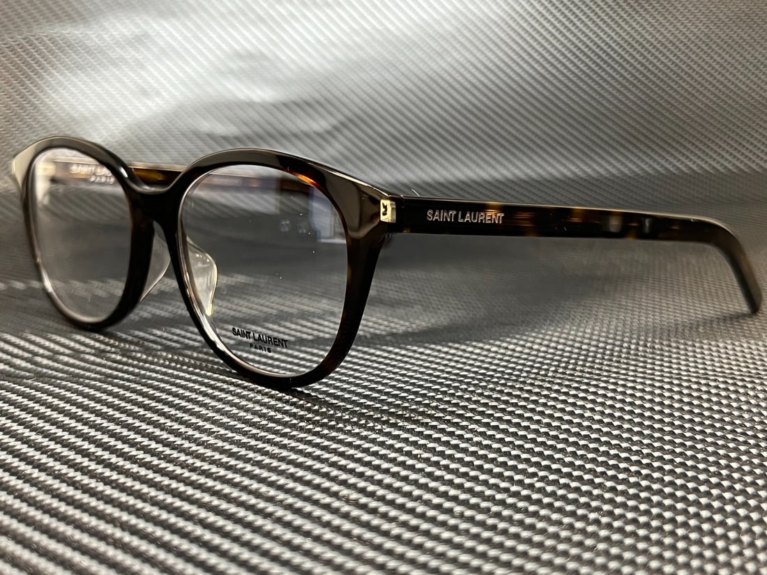 Yves Saint Laurent SL 290/F 002 Havana Unisex Eyeglasses with Authenticity Certificate: Yves Saint Laurent SL 290/F 002 Havana Unisex Eyeglasses with Authenticity Certificate Introducing the stylish Saint Laurent SL 290/F SLIM 002 Havana Unisex Eyeglasses Frame, a perfect blend of sophis