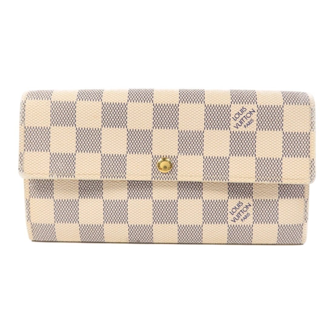 Louis Vuitton Portefeuille International Bifold Wallet N61732 Damier Azur White PVC: Louis Vuitton Portefeuille International Bifold Wallet N61732 Damier Azur White PVC This Louis Vuitton Portefeuille International Bifold Wallet is a stylish and practical accessory crafted from durabl