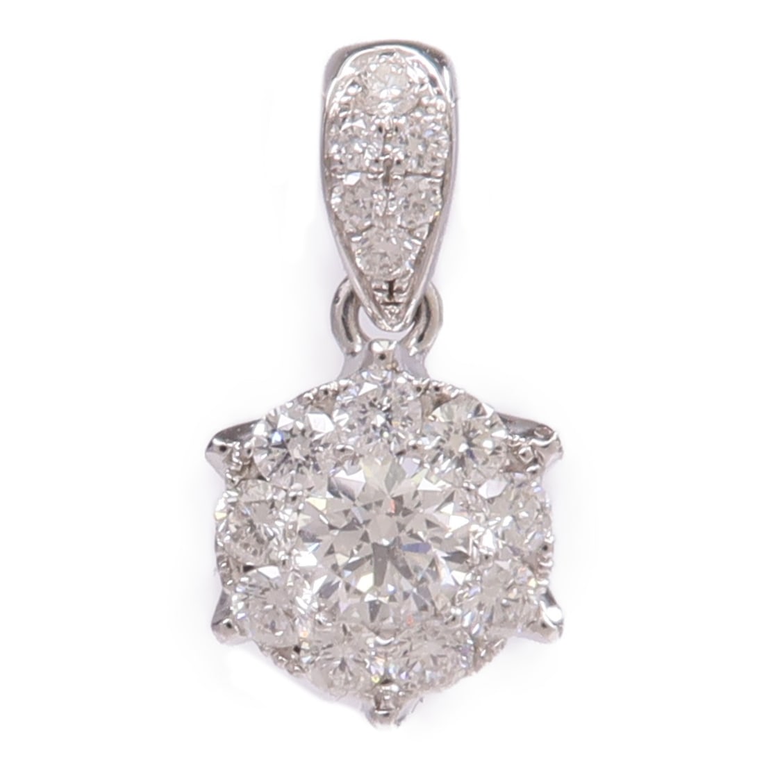 Diamond Pendant in 18K White Gold (1 of 7)