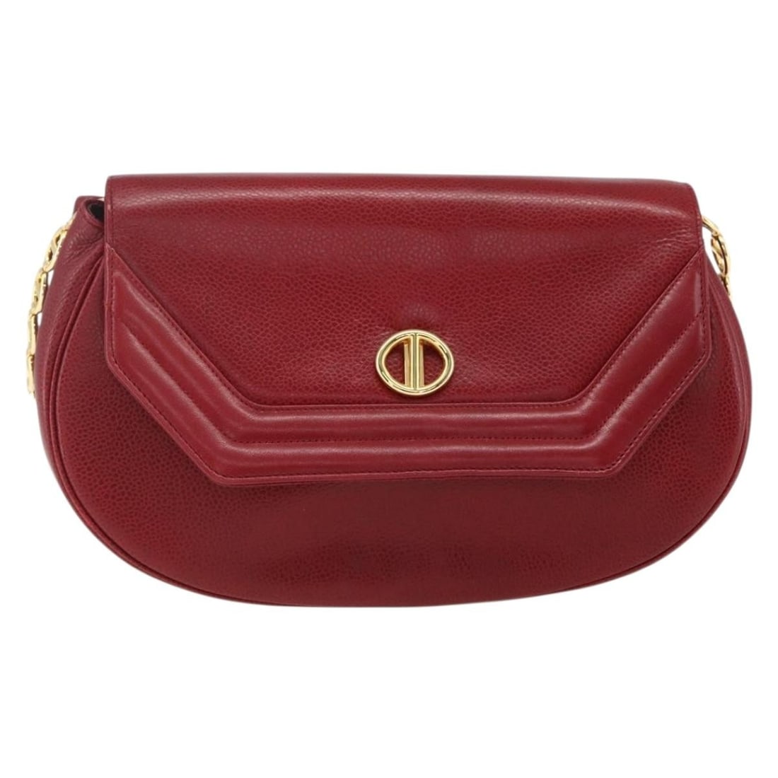 Red Leather Dior Vintage Shoulder Purse for Women France: Red Leather Dior Vintage Shoulder Purse for Women France This Christian Dior vintage shoulder bag is crafted from red leather and designed for women. It features a classic silhouette with a shoulder s