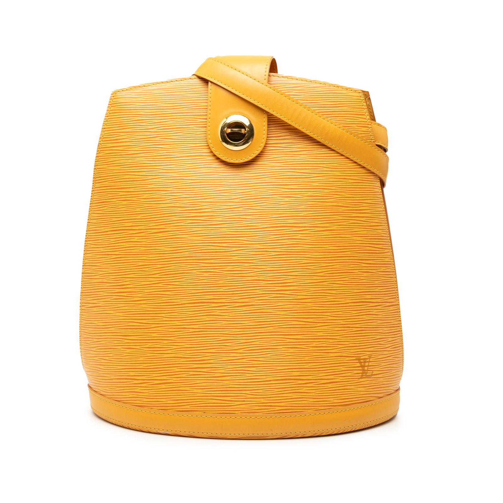 Louis Vuitton Epi Cluny Yellow Leather Bag with Adjustable Strap: Louis Vuitton Epi Cluny Yellow Leather Bag with Adjustable Strap This Louis Vuitton Epi Cluny bag is a stylish and functional accessory crafted from premium epi leather. It features an adjustable shou
