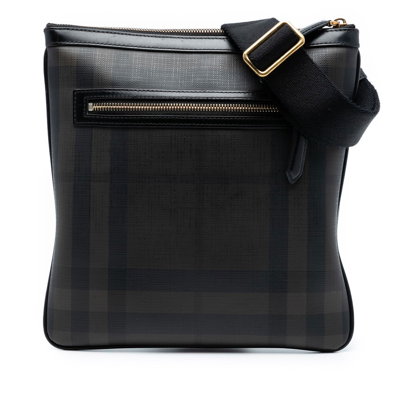 Burberry Smoke Check Beckley Crossbody Bag with Leather Trim (1 of 7)