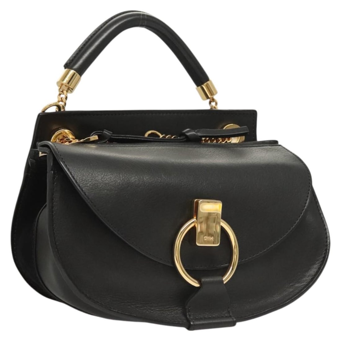 Chloe Goldie Black Leather Shoulder Purse (1 of 18)