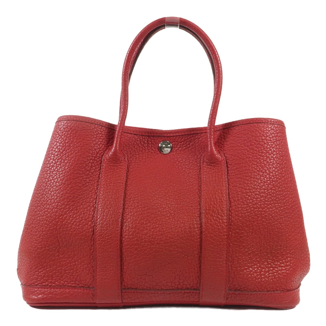 HERMES Garden Party TPM Tote Bag Negonda Leather Red: HERMES Garden Party TPM Tote Bag Negonda Leather Red This exquisite HERMES Garden Party TPM Tote Bag showcases a stunning bougainvillier red color crafted from high-quality negonda leather, known for