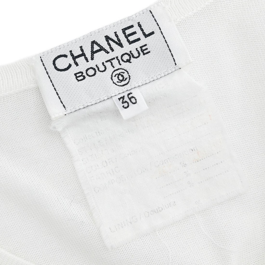 Chanel Vintage White Short Sleeve Cardigan Size 36 - 9