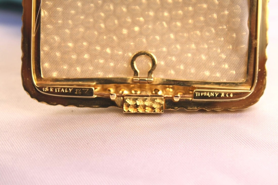 Tiffany 18k Gold Picture Frame with Original Box and Bag - 6