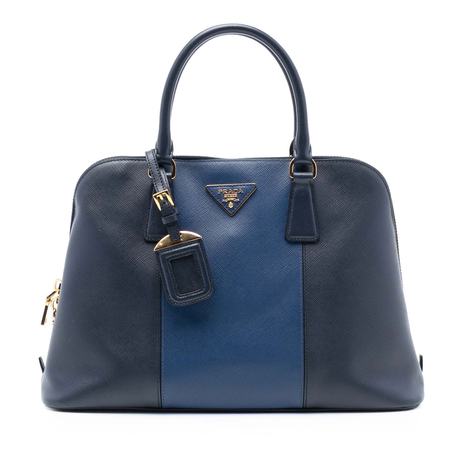 Medium Saffiano Leather Promenade Satchel Bag by Prada in Two Tone (1 of 7)