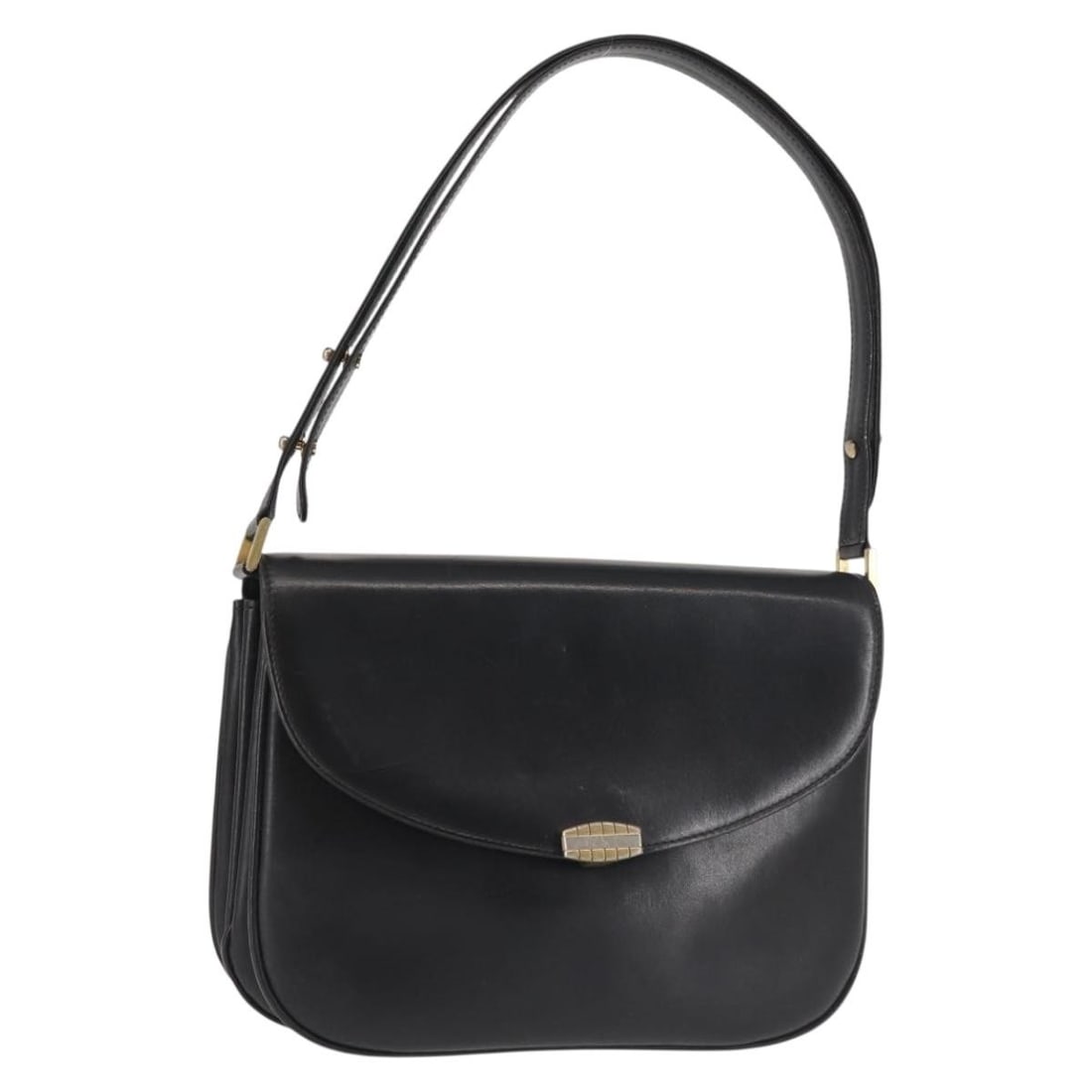 Bally Black Leather Vintage Shoulder Purse for Women: Bally Black Leather Vintage Shoulder Purse for Women This Bally vintage shoulder bag is crafted from black leather and designed for women. It features a classic shoulder strap and metal fittings. The