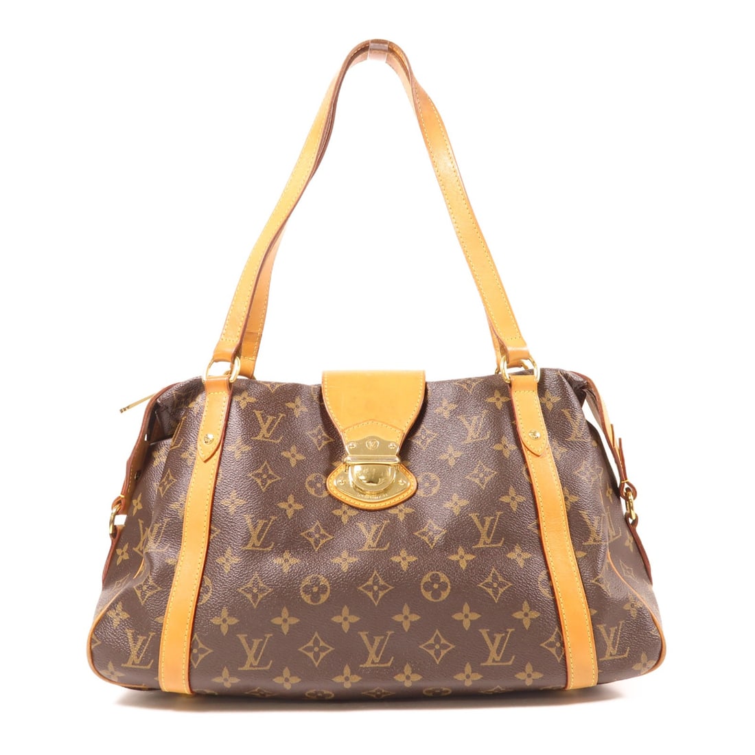 Louis Vuitton Stresa PM Monogram Shoulder Bag Brown GHW (1 of 15)
