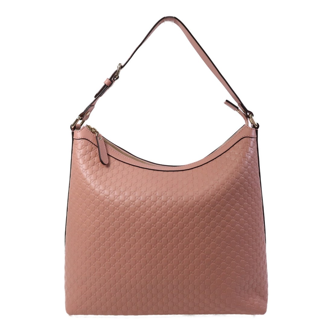 Pink Calfskin GUCCI GG Shoulder Bag with Gold Hardware Model 449732 (1 of 13)