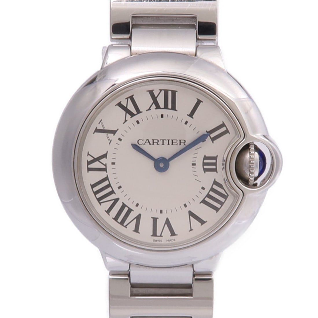 Cartier Ballon Bleu W69010Z4 Stainless Steel Quartz Wristwatch Silver Dial (1 of 18)
