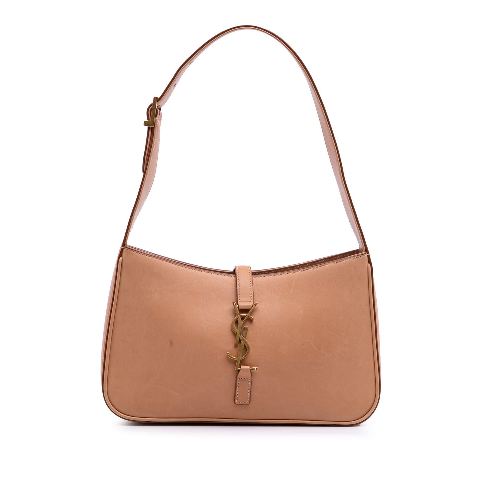 Brown Leather Le 5 a 7 Shoulder Bag by Saint Laurent (1 of 12)