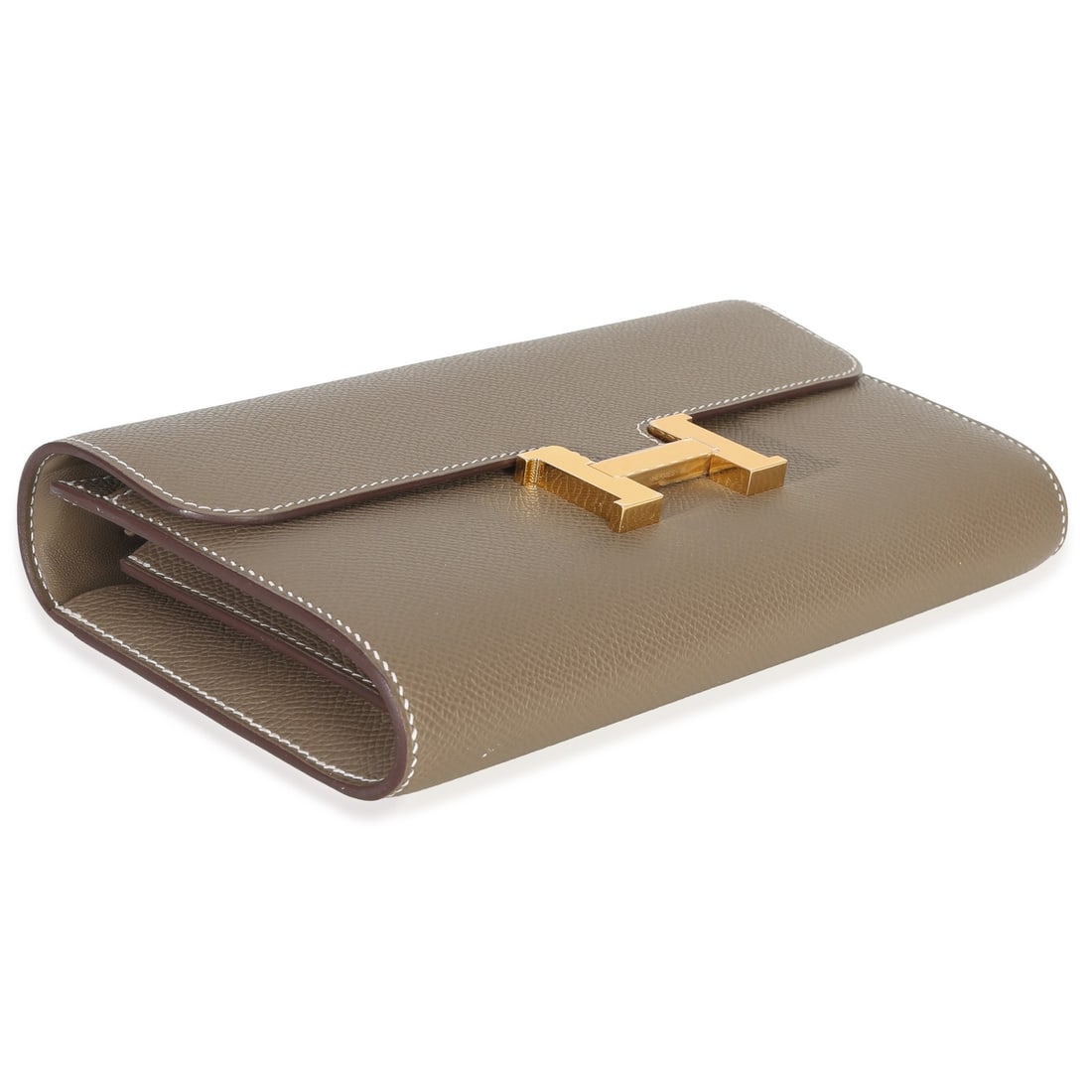 Hermes Constance Wallet To Go in Etoupe Epsom Leather with Gold Hardware - 7