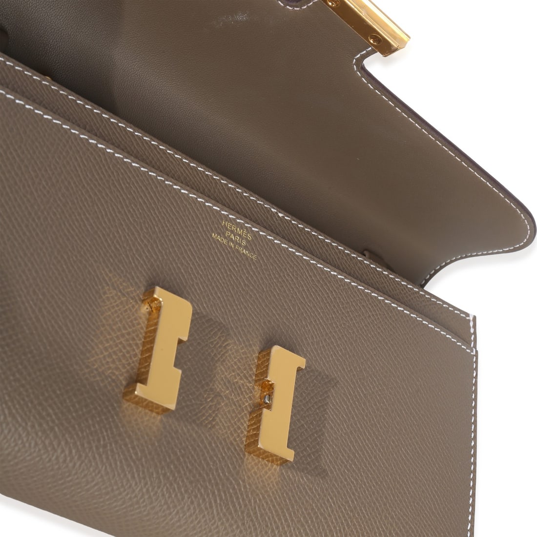 Hermes Constance Wallet To Go in Etoupe Epsom Leather with Gold Hardware - 8