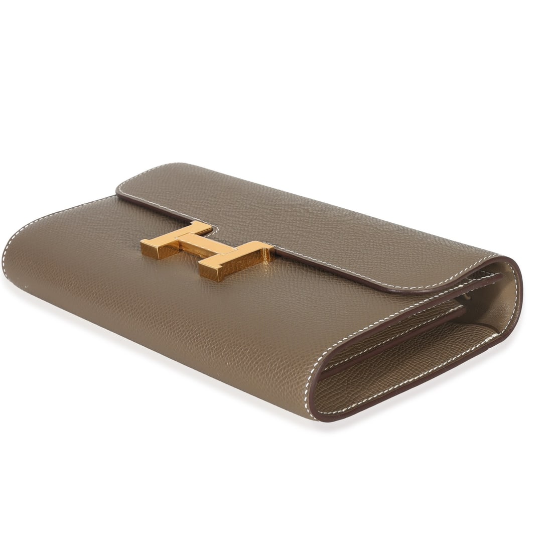 Hermes Constance Wallet To Go in Etoupe Epsom Leather with Gold Hardware - 9
