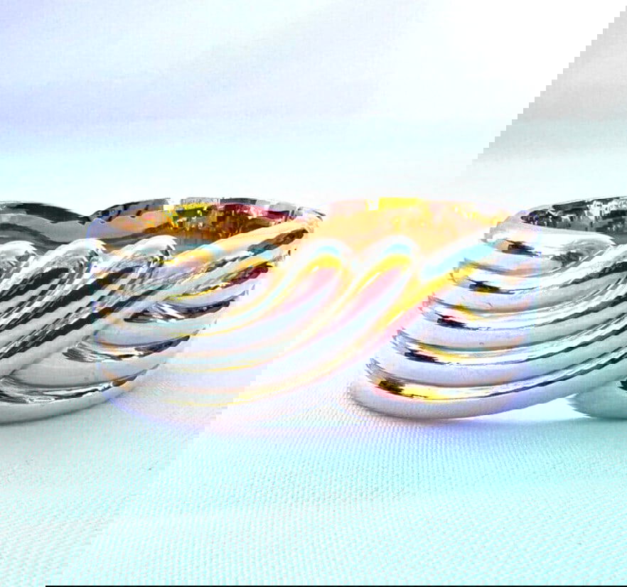 Elegant 14K Yellow Gold Hinged Bangle Bracelet 55.80g (1 of 9)