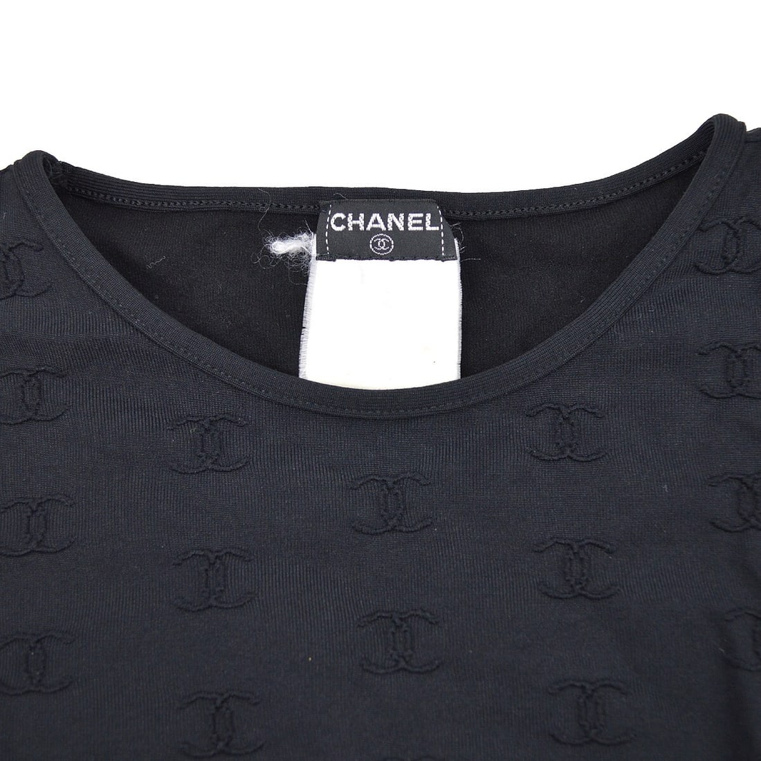Chanel Black Round Neck Short Sleeve Top Casual T-Shirt - 3