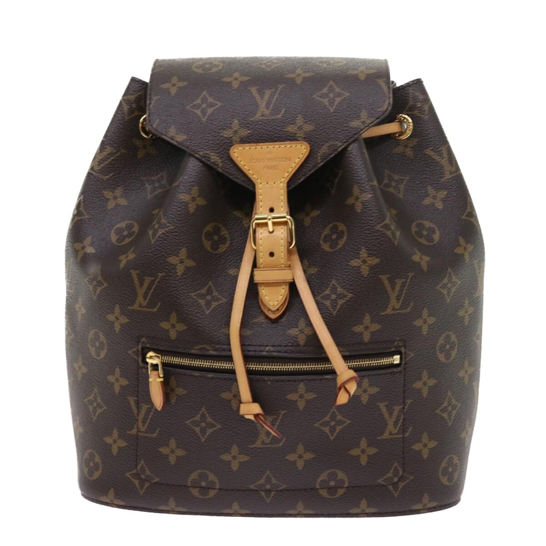 Louis Vuitton Montsouris Monogram Canvas Brown Women's Backpack: Louis Vuitton Montsouris Monogram Canvas Brown Women's Backpack The Louis Vuitton Montsouris Backpack in monogram canvas features a classic brown color and is designed for women. Crafted in France, th
