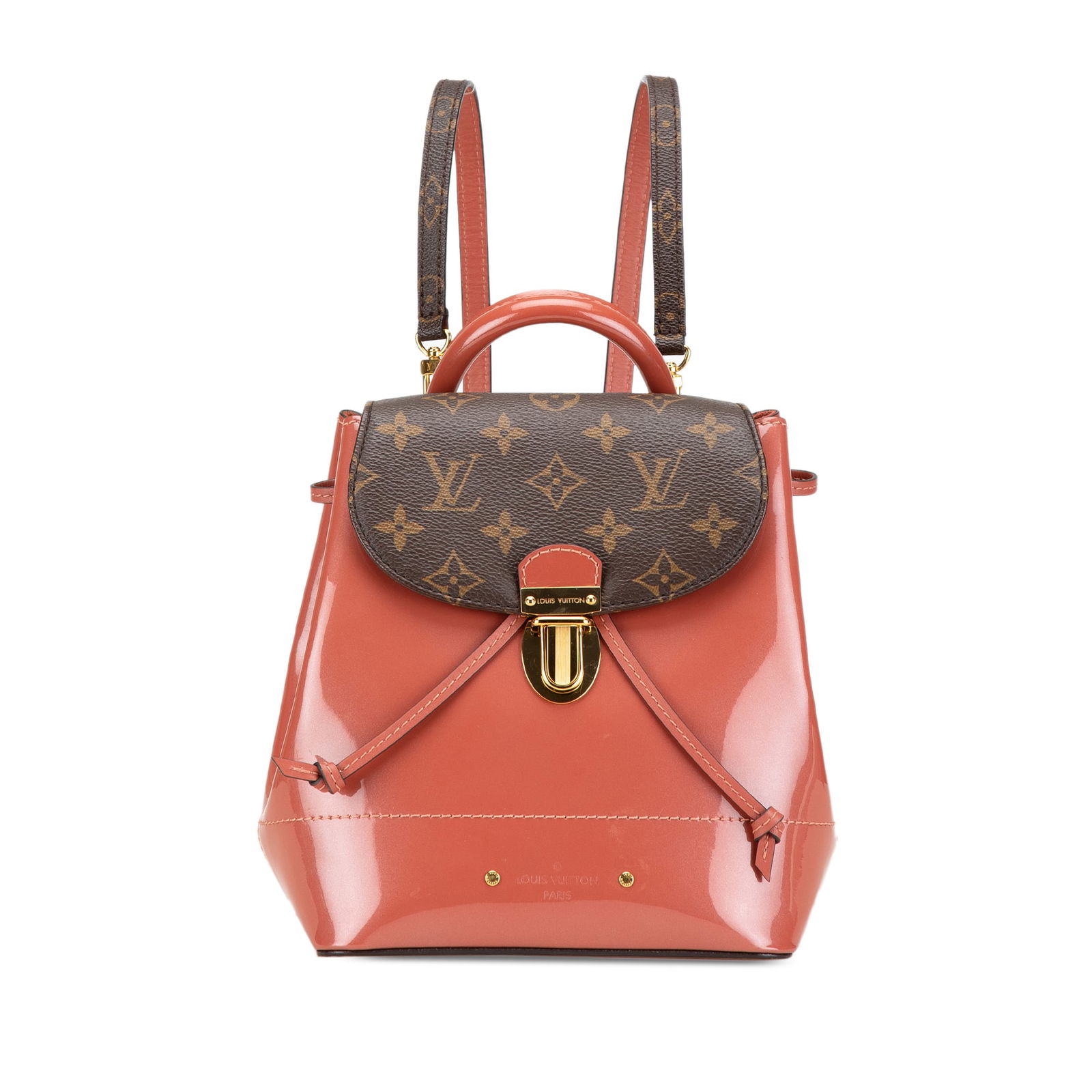 Louis Vuitton Pink Monogram Vernis Hot Springs Bag with Leather Straps: Louis Vuitton Pink Monogram Vernis Hot Springs Bag with Leather Straps The Louis Vuitton Monogram Vernis Hot Springs is a chic and stylish bag crafted from luxurious vernis leather in a vibrant pink c