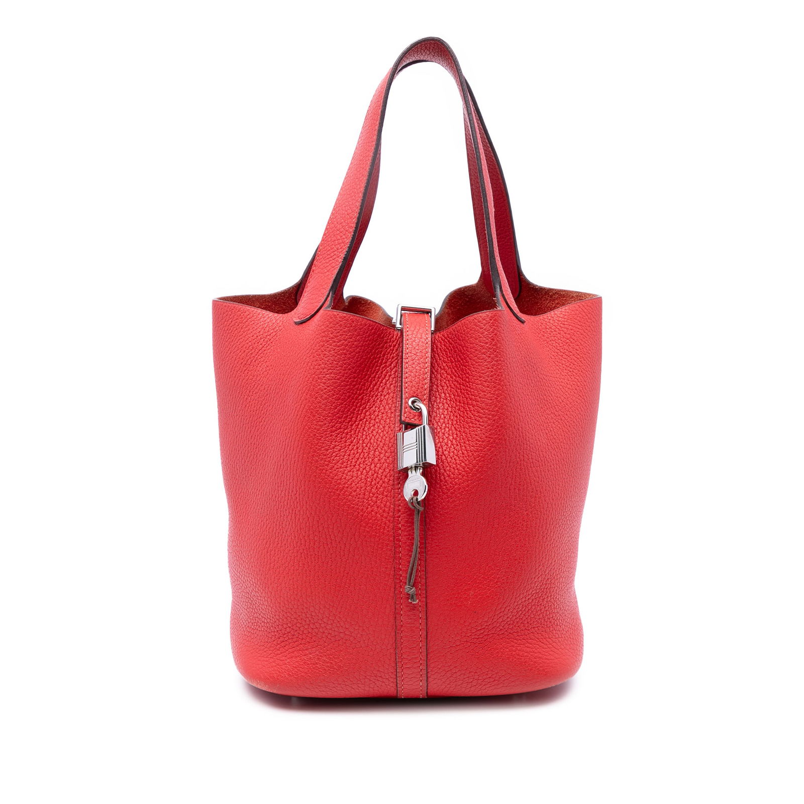 Hermes Clemence Picotin Lock 22 Leather Bag Rouge de Coeur (1 of 6)