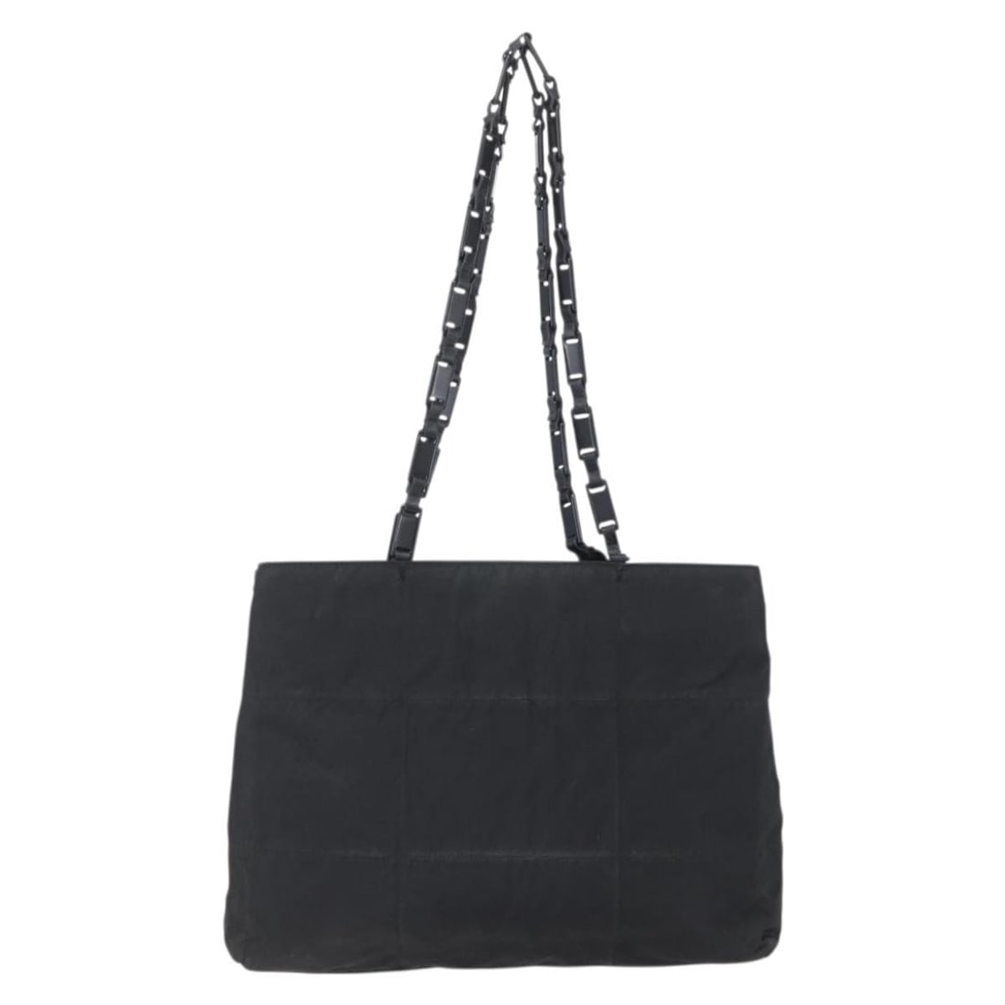 Prada Tessuto Black Nylon Vintage Tote Bag 34cm x 28cm x 7cm: Prada Tessuto Black Nylon Vintage Tote Bag 34cm x 28cm x 7cm This Prada Vintage Tote is crafted from black nylon and designed for women. It features a spacious interior, making it a practical and styl