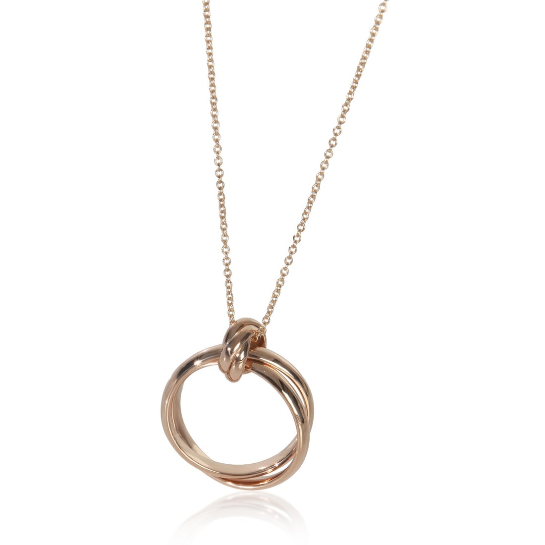 Paloma Picasso 18k Rose Gold Pendant Necklace by Tiffany & Co.: Paloma Picasso 18k Rose Gold Pendant Necklace by Tiffany & Co. This Tiffany & Co. Paloma Picasso pendant features an elegant design crafted from 18k rose gold. The necklace has a length of 18 inches a