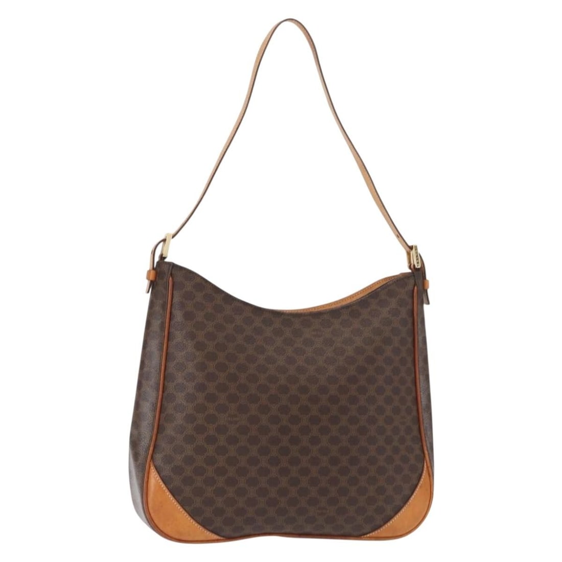 Vintage Macadam Shoulder Bag in Canvas and Leather by Celine (1 of 18)