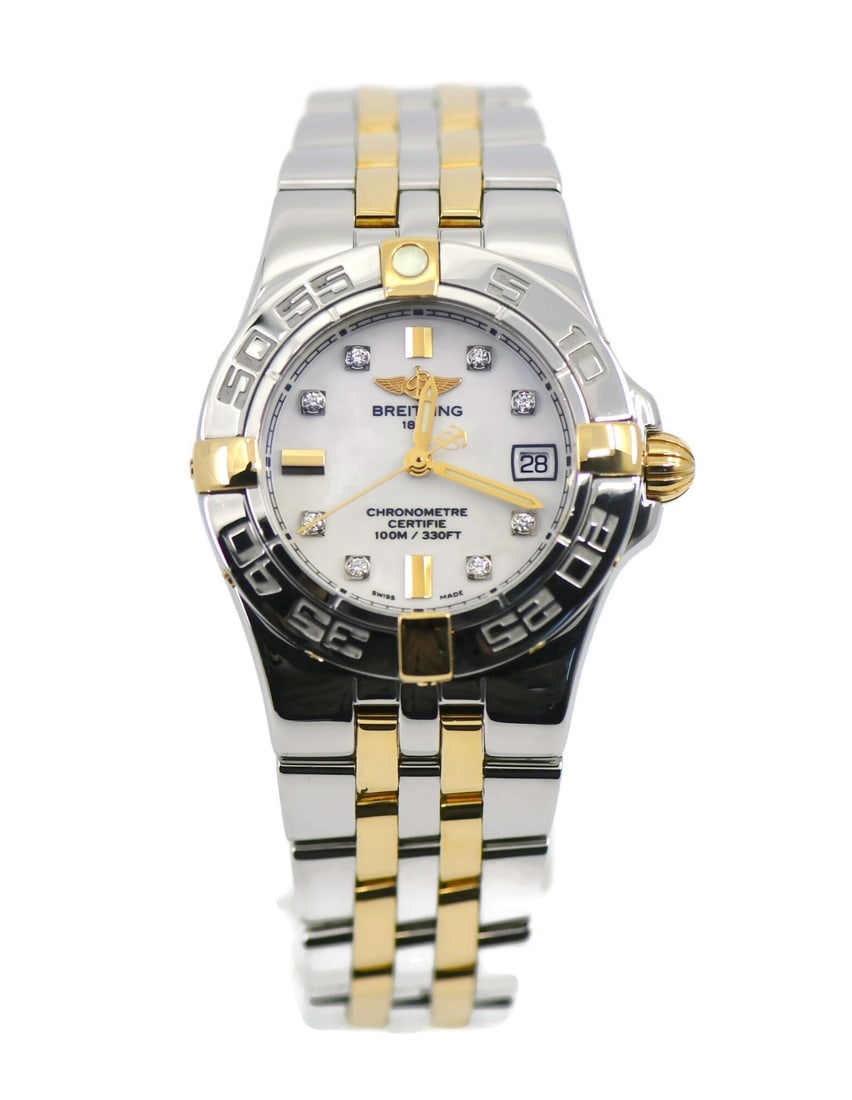 Breitling Starliner B71340 18K Gold and Steel Diamond Bezel Quartz Watch with Papers (1 of 5)