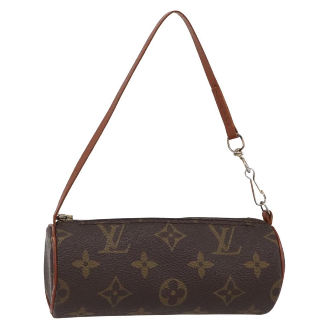 LOUIS VUITTON Monogram Papillon Pouch Authentic LV: LOUIS VUITTON Monogram Papillon Pouch Authentic LV This authentic LOUIS VUITTON Monogram Papillon Pouch is a stylish and compact accessory, perfect for carrying essentials. Made from durable Monogram