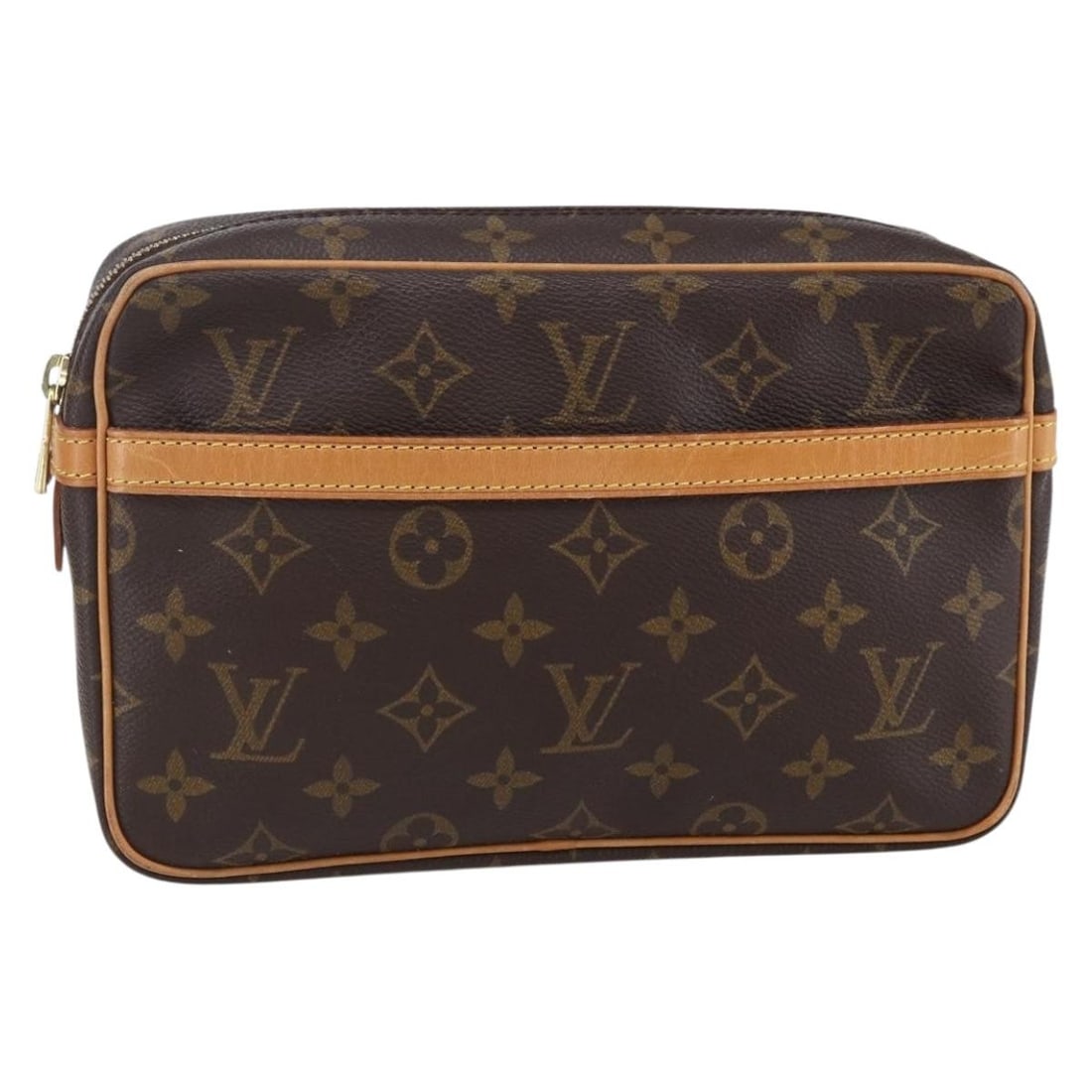 LOUIS VUITTON Monogram Compiegne 23 Clutch Bag M51847 Auth (1 of 18)