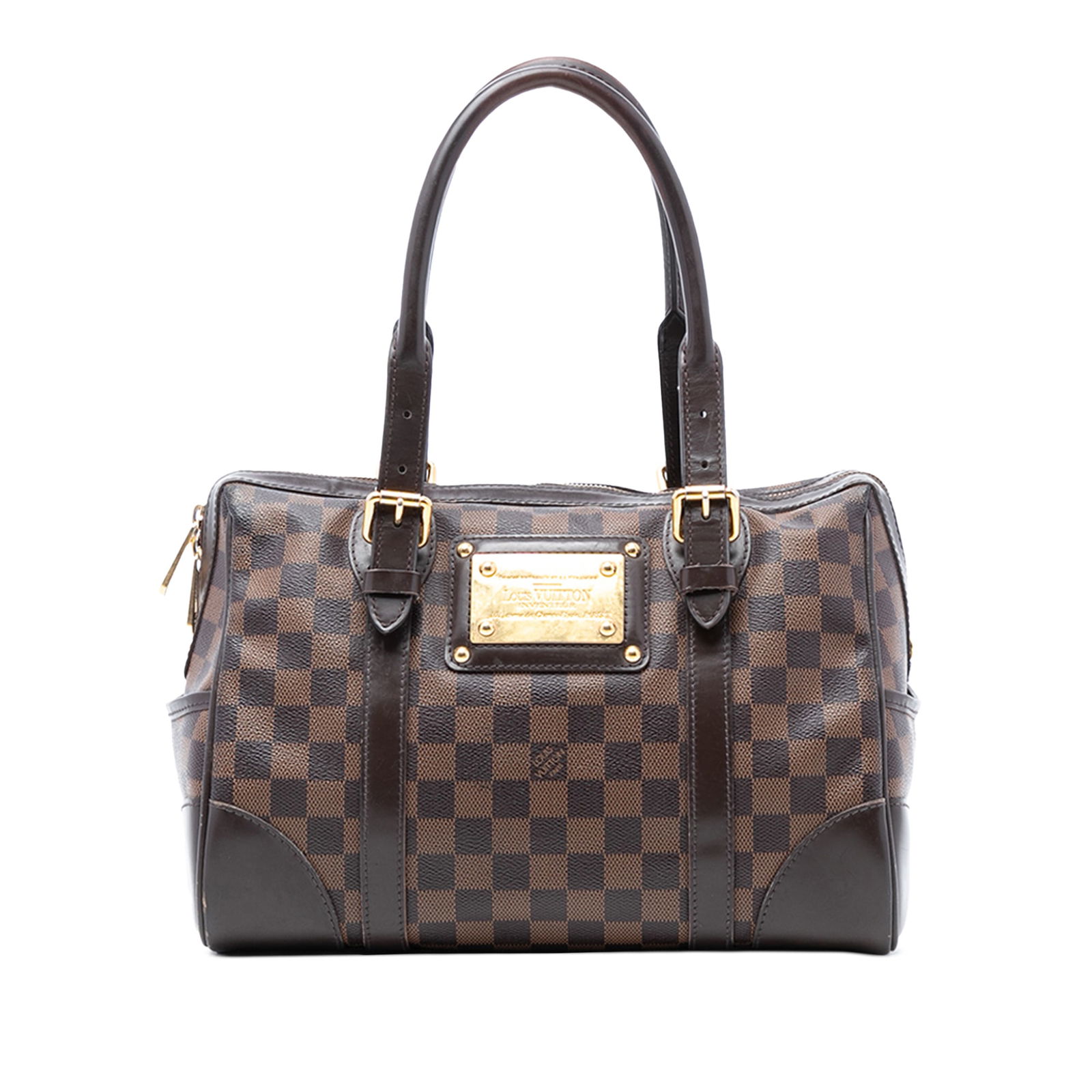 Louis Vuitton Berkeley Handbag in Damier Ebene Canvas with Leather Trim (1 of 6)