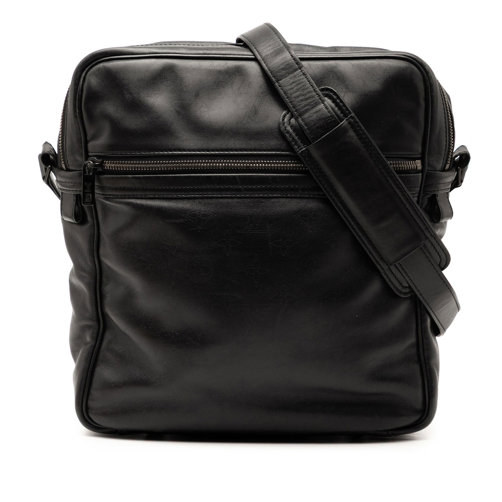 Louis Vuitton Monogram Laser Clarkson Bag Black Leather (1 of 8)