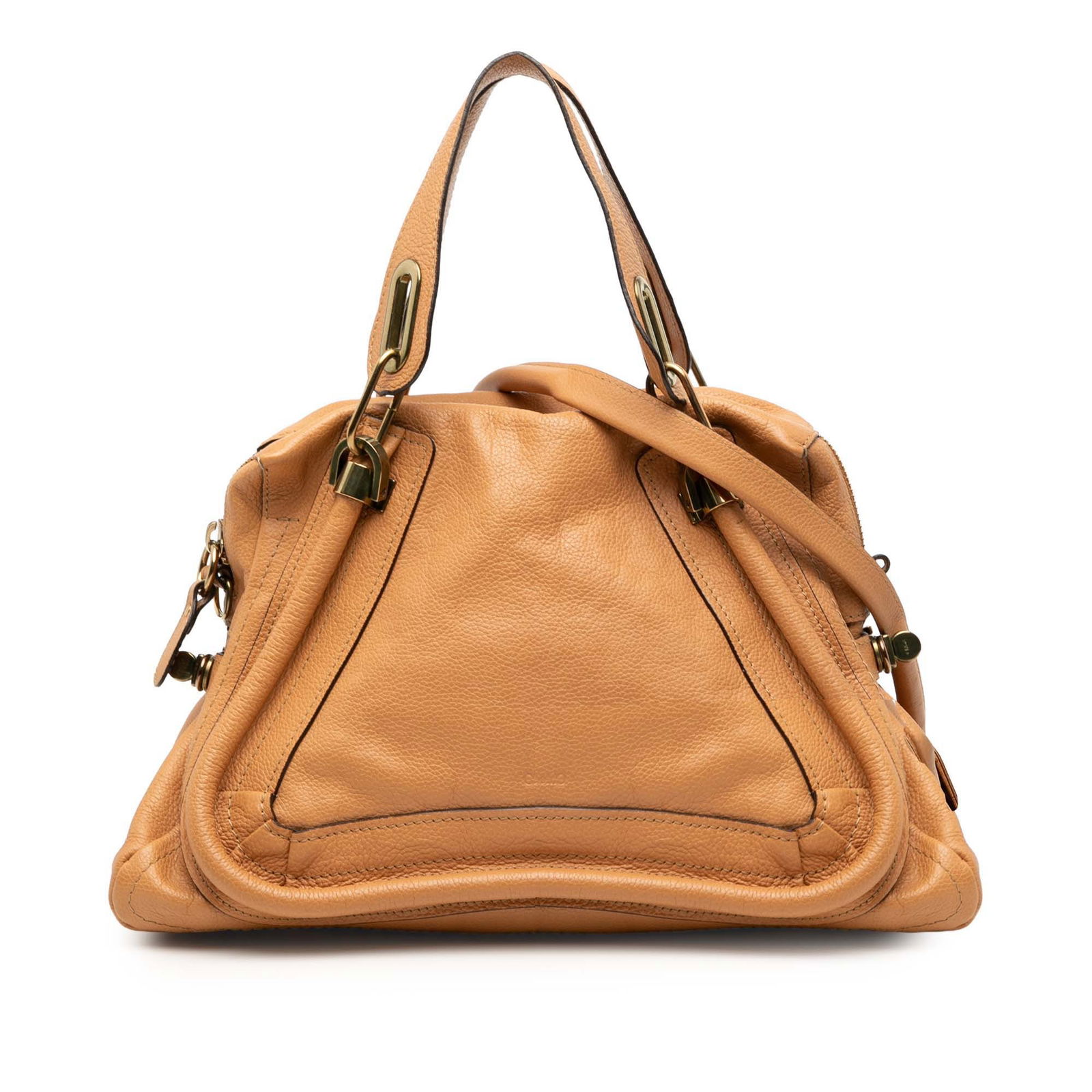 Chloe Paraty Brown Medium Leather Satchel with Detachable Strap (1 of 8)