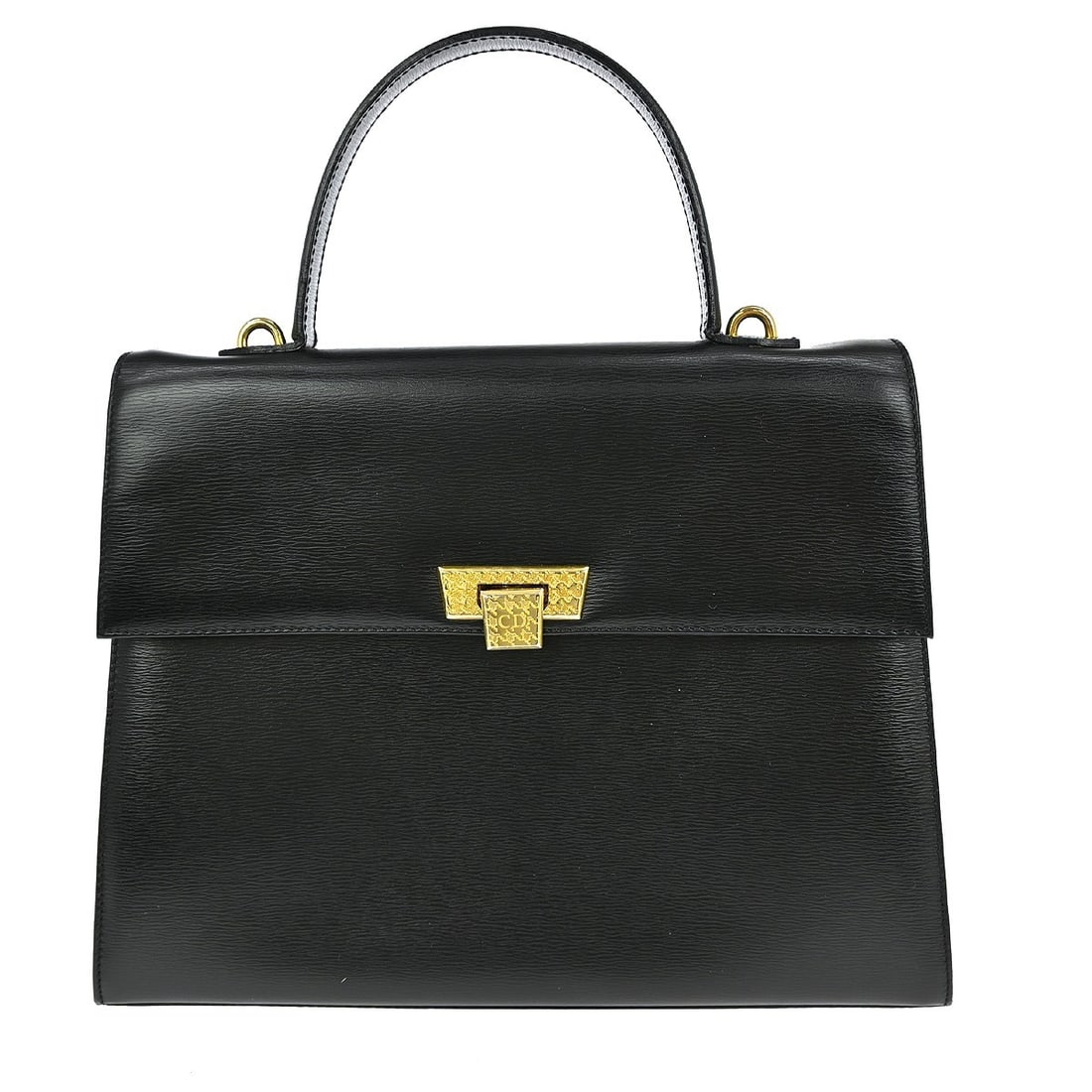 Dior Medium Black Leather Hobo Bag Made in Italy: Dior Medium Black Leather Hobo Bag Made in Italy This Christian Dior black hobo bag features a medium-sized silhouette crafted from leather. The bag showcases a classic design with a black exterior an