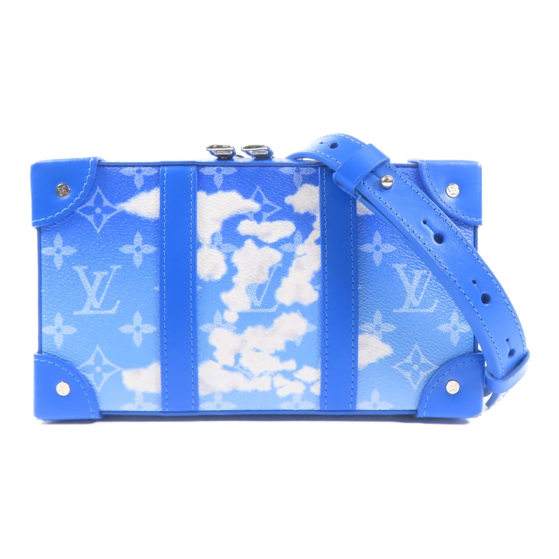 LOUIS VUITTON Monogram Clouds Soft Trunk Wallet Shoulder Bag M45432: LOUIS VUITTON Monogram Clouds Soft Trunk Wallet Shoulder Bag M45432 This stylish Louis Vuitton Soft Trunk Wallet Shoulder Bag is a perfect blend of elegance and functionality. Crafted from durable PVC